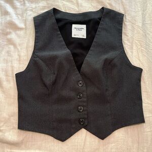 Grey grunge vest